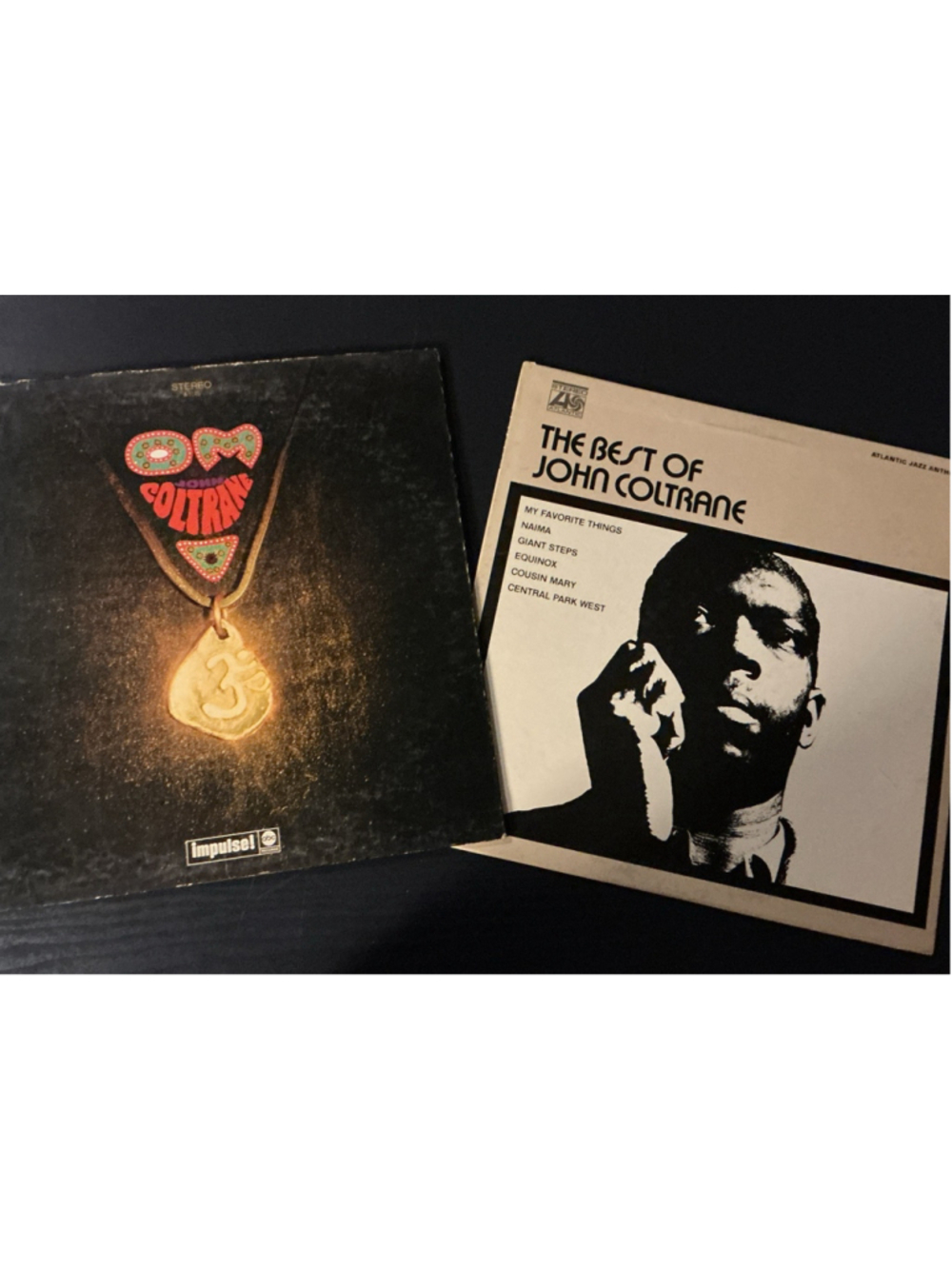 John Coltrane Vinyl LP Lot Of 2 Om (Impulse! Gatefold) & The Best Of Coltrane.